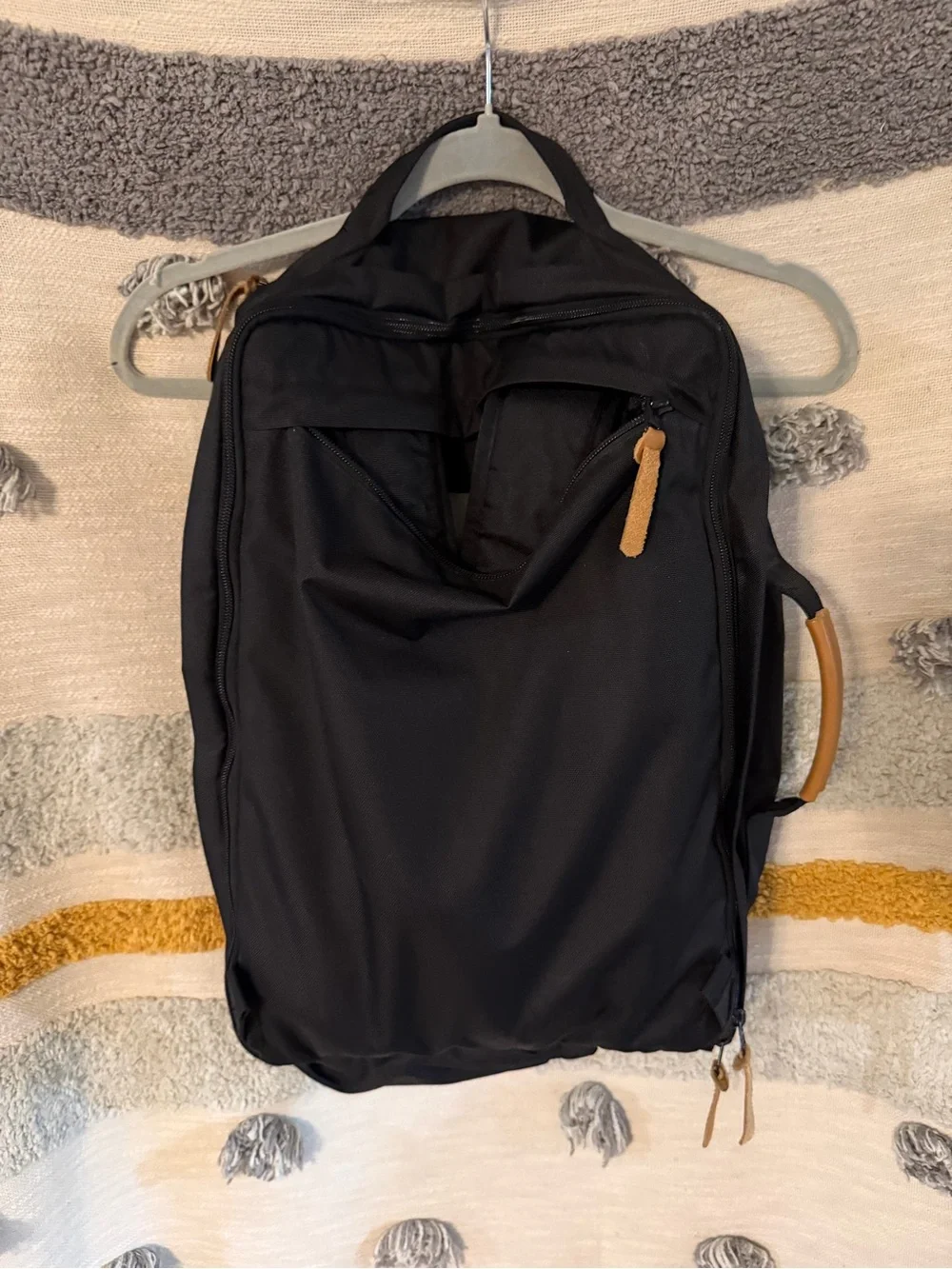 United by Blue - Black Travel Duffel Backpack with Tan Accents